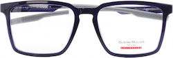 Gustav Müller Gm3016 C1 Marineblaue Brillenfassung aus Acetat für Korrektionsbrillen