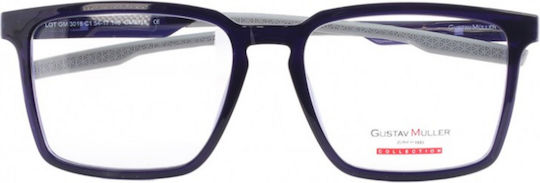Gm3016 C1 Marineblaue Brillenfassung aus Acetat für Korrektionsbrillen