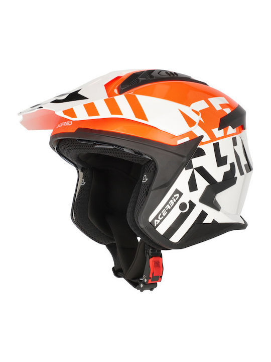 Acerbis Aria Evo Graphic White/Orange Κράνος Μη...