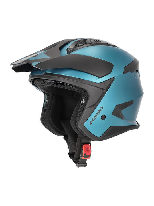 Acerbis Aria Evo Light Blue Jet Motorcycle Helm...