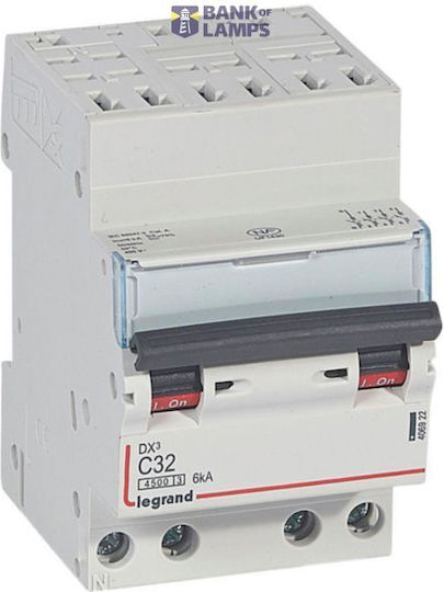 Leistungsschalter Dx³4500 4p 32a C-Kennlinie 6ka 400v 3-Module