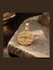 Noitakis Talisman Constantine Charm with Stones with Stones in 14K Gold Turquoise