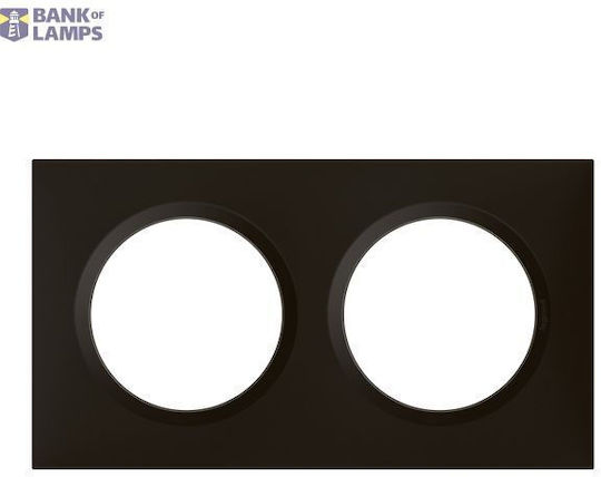 Cover Plate Dooxie 2 Position Black 600892