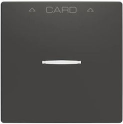 Abb Card Switch Front Plate in Black Colour Abb Card Switch Front Plate in Black Colour