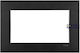 Novella Accessory Black Two Gang Flush Mounted Frame