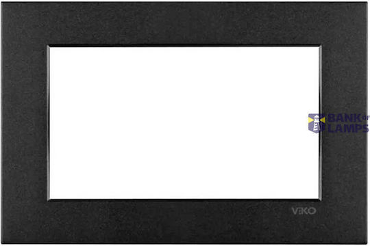 Novella Accessory Black Two Gang Flush Mounted Frame