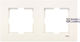 Karre Accessory Beige Two Gang Frame