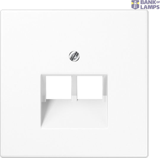 Centre Pl.f.2-gang Mod Jack Sockets Ls969-2uaww