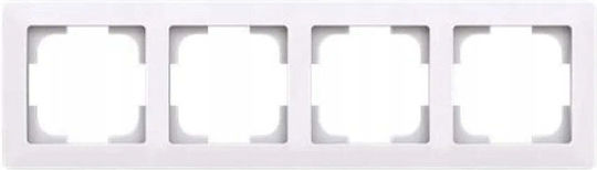 Abb Switch Frame 4 Positions Horizontal Placement in White Colour