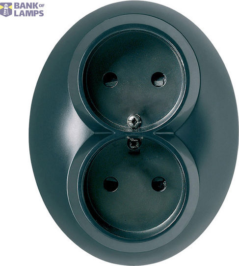 Schneider Electric Double Black Power Socket