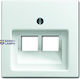 1803-02-914 Coverplates Partly Incl Insert Busch-balance Si Alpine White