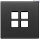 Plate 2mx4 Flat Anthracite Grey
