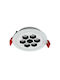 Aca Round Metal Recessed Spot with Built-in LED and Natural White Light White