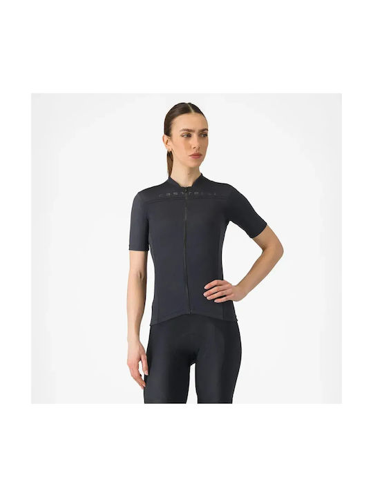 Castelli Kurzarm-Radtrikot Schwarz
