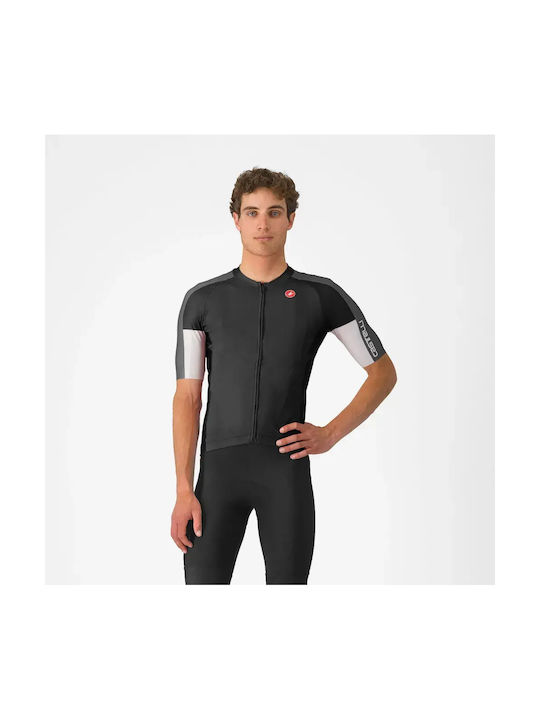 Castelli Kurzarm-Radtrikot für Herren Schwarz