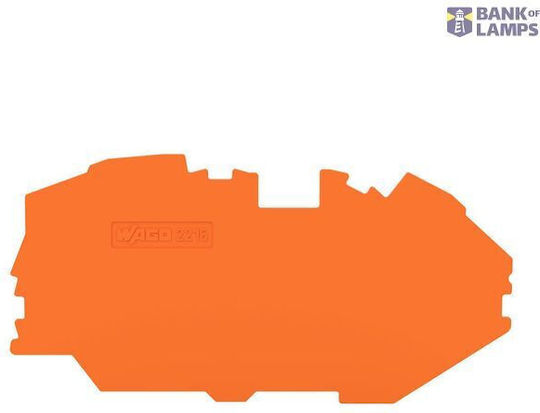 End Intermediate Plate; 1 Mm Thick; Orange