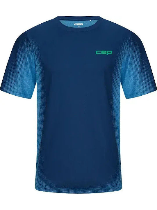 Αθλητικό T-shirt Dark Blue Fade W513E5