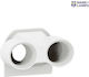 Cable Gland Plexo 2-entries Iso20 White