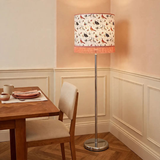 Oxygen Wild Birds Floor Lamp with E27 Bulb Socket Multicolour
