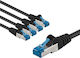 Goobay S/FTP Cat.6 (Gigabit) Ethernet Network Cable 5m Black