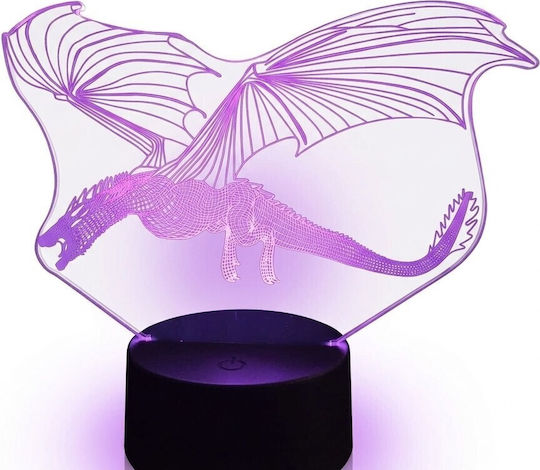 Decorative Light 7 LED Colors 3D Illusion 3x3cm