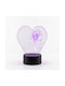 Decorative Light 7 LED Colors 3D Illusion 3x3 cm