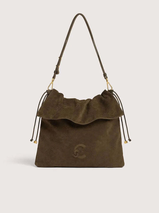 Women's Shoulder / Crossbody Bag Suede Fango