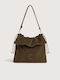 Women's Shoulder / Crossbody Bag Suede Fango