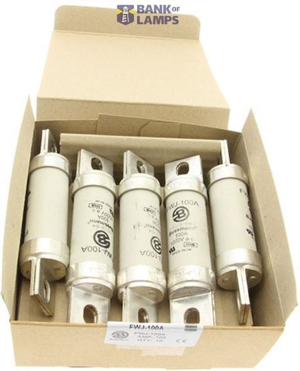 Високоскоростен топим предпазител 15 A AC 750 V DC 750 V 20 × 127 mm Ar IEC