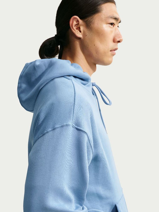 Nike Light Blue Hoodie Sweatshirt With Hood