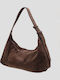 Women's Hobo Bag Suede Brown
