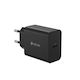 Devia Φορτιστής Χωρίς Καλώδιο με Θύρα USB-C 45W Power Delivery Μαύρος (Rocket)