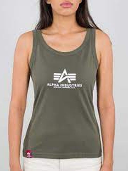 Women's Sleeveless Khaki Blouse