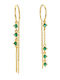 Mya Bay Green Rialto Earrings Gold Bo-383