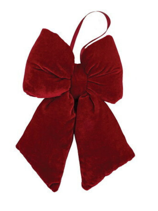 Lianos Christmas Fabric Ribbon Burgundy 24x16.5cm
