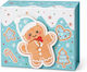 Blaue Weihnachts-Plätzchen-Spieldose 11 cm