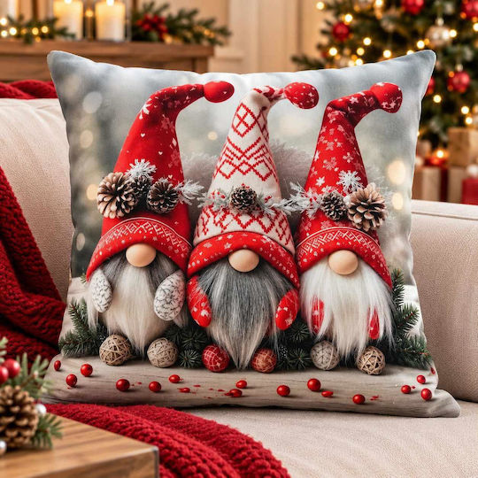 Christmas Pillowcase 3D Print Gnomes 45x45 Lh2026832
