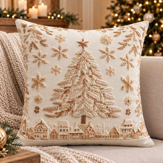 Christmas Pillowcase 3D Print Tree 45x45 Lh2026829