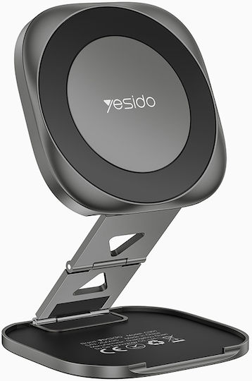 Yesido C301 Foldable Magnetic Aluminum Cell Phone Stand Black