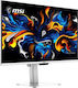 MSI PRO MAX 271UPXW12G QD-OLED Monitor 26,5" 4K 3840x2160 mit einer Reaktionszeit von 0,03 ms GTG Weiß