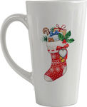 Koupakoupa Weihnachtlicher Keramikbecher Weiß 4...