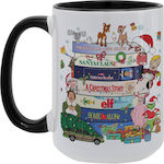 Koupakoupa Weihnachtlicher Keramikbecher Weiß 4...