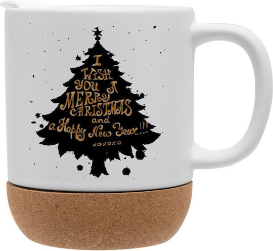Koupakoupa Weihnachtlicher Keramikbecher Bäumchen 9 cm 330 ml (mit Personalisierung)