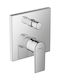 Hansgrohe Set Baterie și Deviator Încastrat pentru Cabină de Duș Argintie