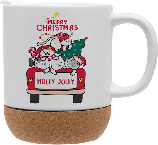 Koupakoupa Weihnachtlicher Keramikbecher 9 cm 330 ml