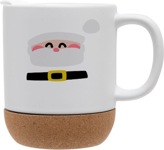 Koupakoupa Weihnachtlicher Keramikbecher Weihnachtsmänner 9 cm 330 ml