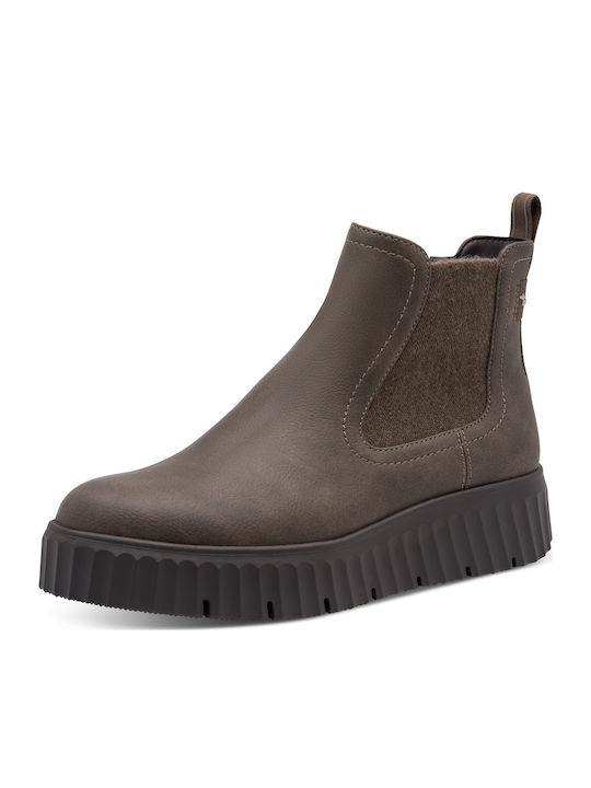 Tamaris Women's Ankle Boots with High Heel Mocca