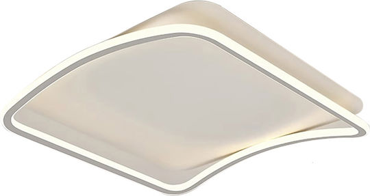 ArkoLight Deckenleuchte 50 cm Weiß mit Integrierter LED und Fernbedienung