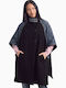 Damenponcho Schwarz