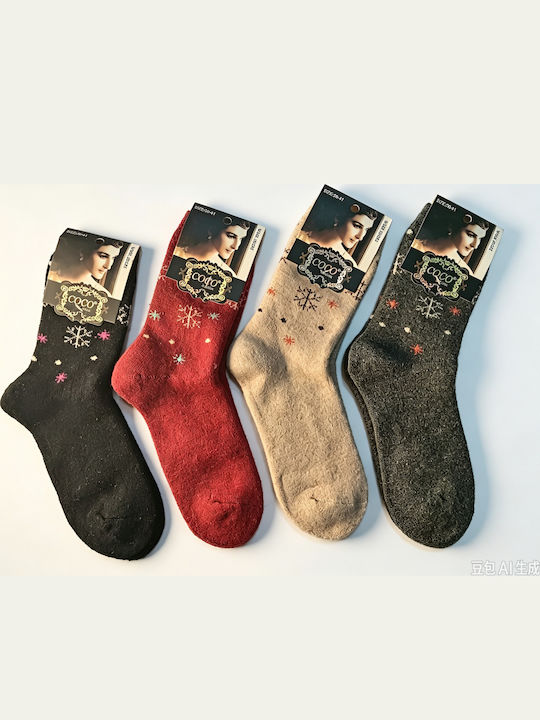 Coco&Hana Women's Multicolour Socks 4-Pack